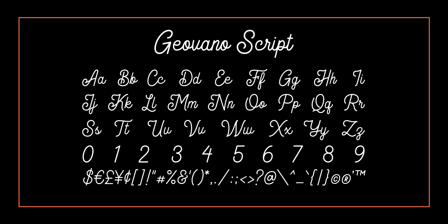 Geovano Serif Regular Font preview